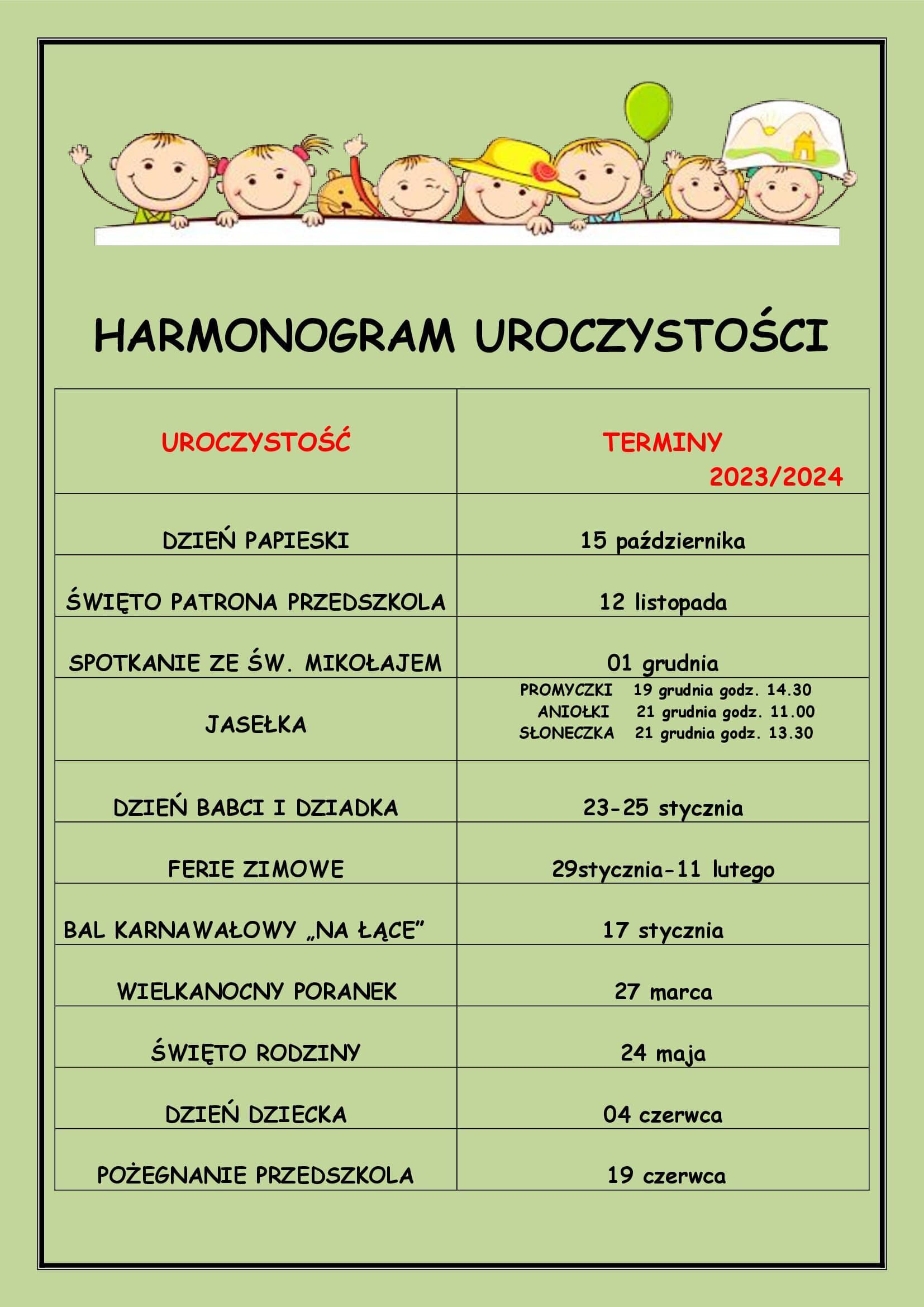 HARMONOGRAM